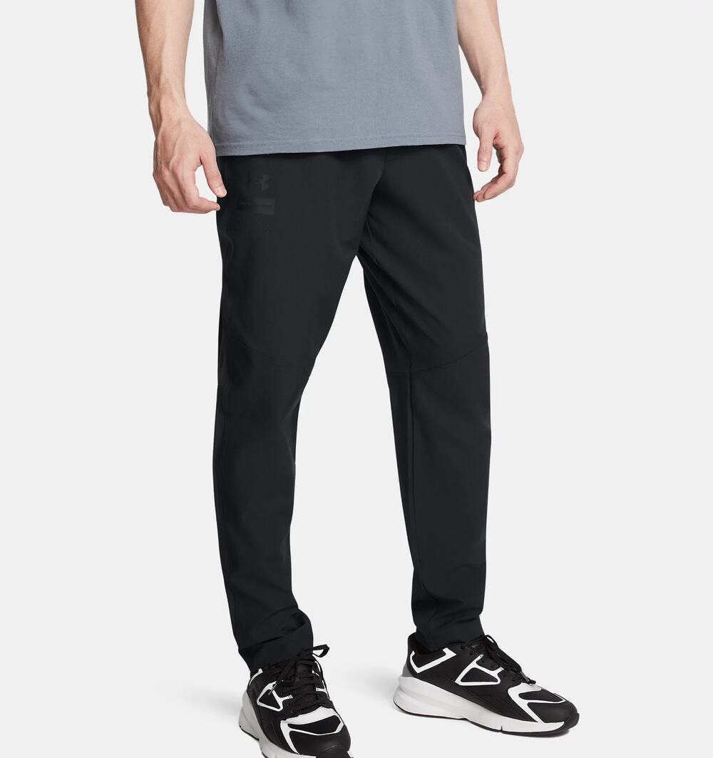 NWT Under Armour UA Sportstyle Woven Men's Tapered Pants in Black sz XL